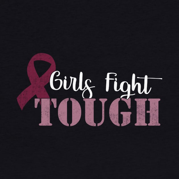 Girls Fight Tough Sickle Cell Awareness Burgundy Ribbon Warrior by celsaclaudio506